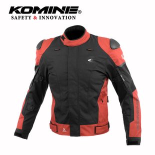 日本KOMINE秋冬季男款摩托车骑行服夹克外置橡胶护肩双防护JK-624