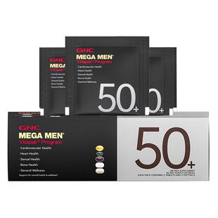 【自营】GNC健安喜男士50+每日营养包充电包心脏维生素矿物质保健