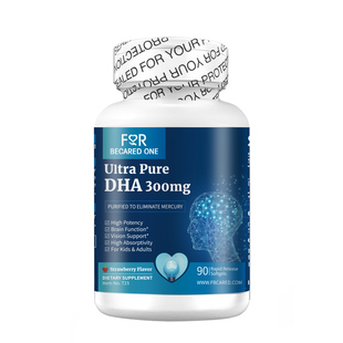 FBO美国3倍DHA补脑记忆力学生儿童鱼油无EPA胜藻油软胶囊进口