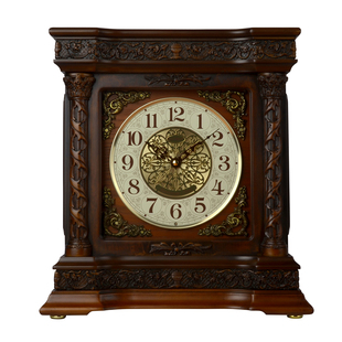 金钟宝高档实木客厅报时座钟新中式台钟复古钟表静音日本精工机芯