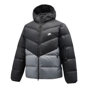 NIKE耐克羽绒服男冬新款宽松保暖拒水连帽运动夹克外套HQ7791-061