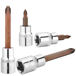 华丰巨箭新款铬钒钢大飞旋具头十字一字特硬S2材质电动套筒螺丝刀