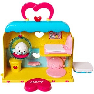 韩国小海豹动感小屋提包养成屋音乐灯光宠物女孩仿真过家家玩具