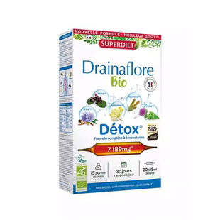 法国Superdiet舒伯妮尔排浊饮大小黑针有机全身代谢澈体sd口服液