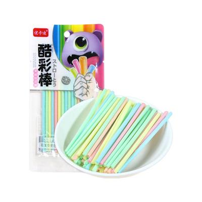 孩子喜欢的小卖店同款吸管糖