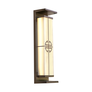 户外壁灯太阳能户外防水墙灯走廊过道门口新中式别墅庭院大门柱灯