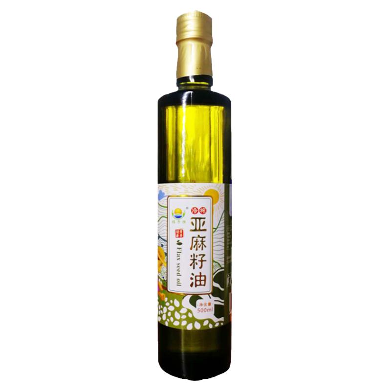 福子恒亚麻籽油胡麻油500ml*1瓶