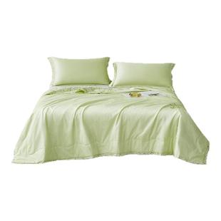 罗莱家纺夏季新品空调被全棉100%蚕丝可水洗学生宿舍夏凉被