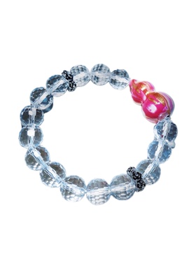 [霓裳]渐变大漆手串文玩国潮非遗中国风水晶佛珠饰品手链女士漆器