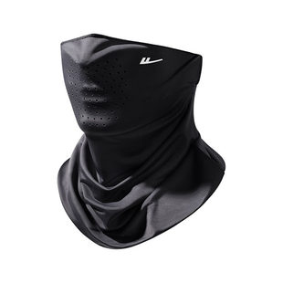 回力防晒面罩防紫外线护脖颈冰丝遮脸口罩薄款开车骑行袖套套装男