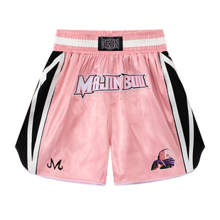 维动龙珠Z联名短裤拳击裤夏薄款宽松美式训练四分裤男跑步运动裤