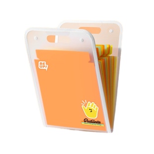 得力风琴包包边试卷收纳袋文件夹资料作业分层分类袋大容量小初高中学生可立式手提高颜值竖款收纳册收纳包