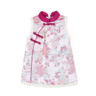 小O爸婴童 女宝无袖旗袍连衣裙加绒2026春新款婴儿唐装新中式裙子