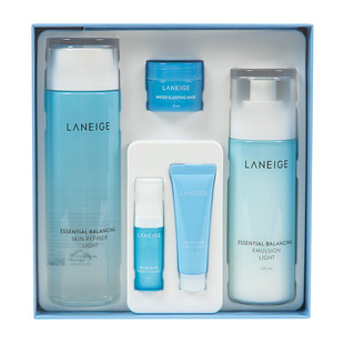 韩国正品兰芝水库水乳两件套盒补水保湿护肤滋润型清爽型套装礼盒