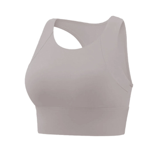一体式高强度防震运动文胸内衣跑步训练健身衣瑜伽服外穿速干短款