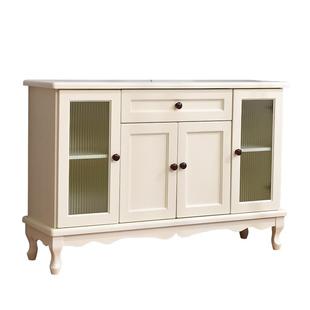 美式餐边柜实木酒柜客厅靠墙家用茶水柜餐边储物柜碗柜餐厅置物柜