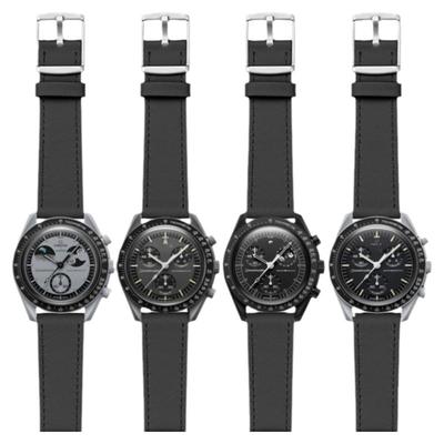 Moonswatch真皮表带新款地相月球