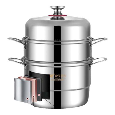 多层蒸锅特厚304不锈钢材质一体