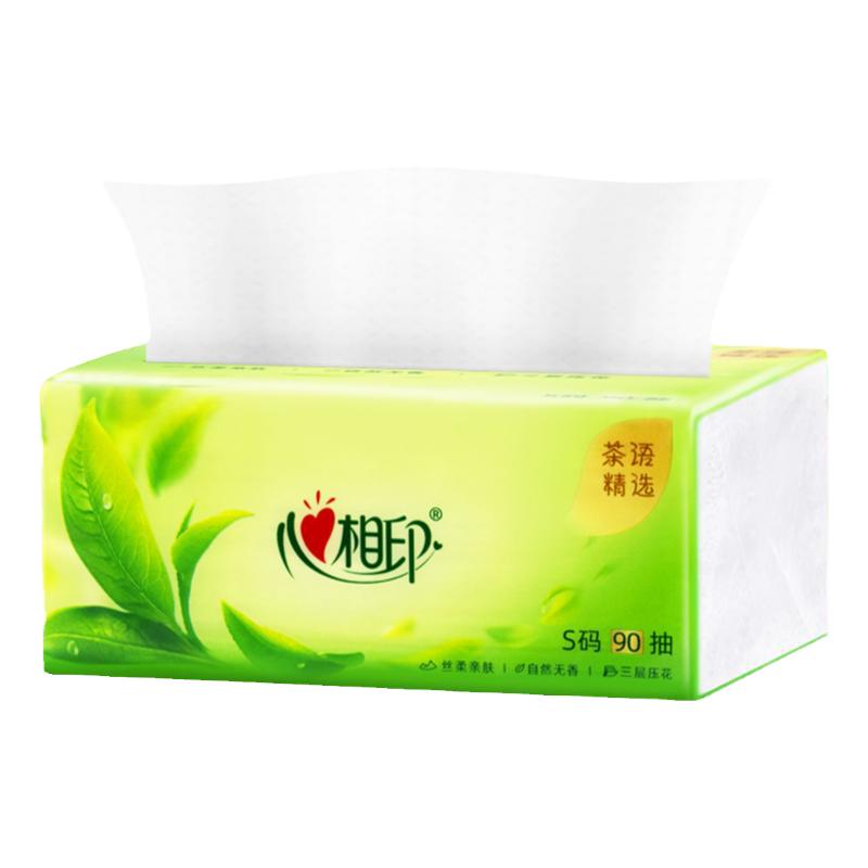 心相印6包3层茶语纸巾抽纸家用