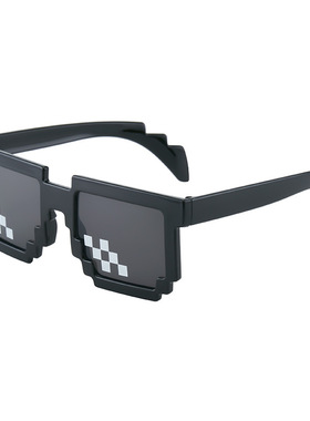 像素马赛克眼镜伴郎大佬社会人装