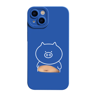 肚肚猪iPhone18手机壳苹果14pro max个性13创意12高级16新款xr保护17套mini男女15液态x硅胶se3软简约8plus潮