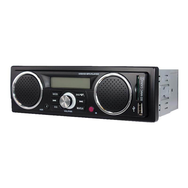 电瓶电动车载蓝牙mp3播放器收音汽车音响主机代cd dvd自带低音炮