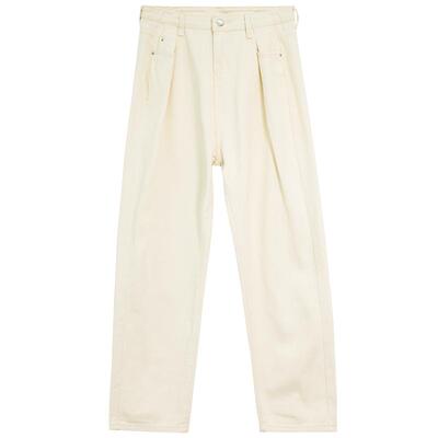 显瘦宽松直筒哈伦chic牛仔裤子