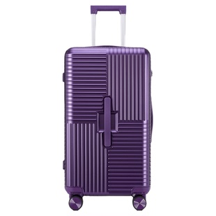 【明星代言】卡拉羊魔方体行李箱大容量鎏金板材纯PC登机拉杆箱