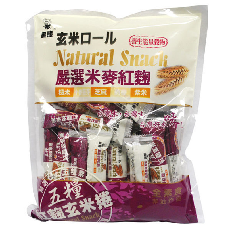 黑熊五粮玄米纯素膨化营养饼干