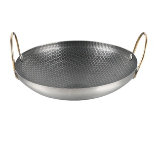 日式蜂窝防溢不沾酒吧鼎不锈钢干锅盆小火锅锅仔卡式炉专用锅具