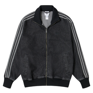 adidas阿迪达斯三叶草男上衣牛仔运动夹克2026新款休闲外套KD1517