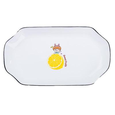 怀恒卡通创意长方形装蒸鱼盘鱼盘