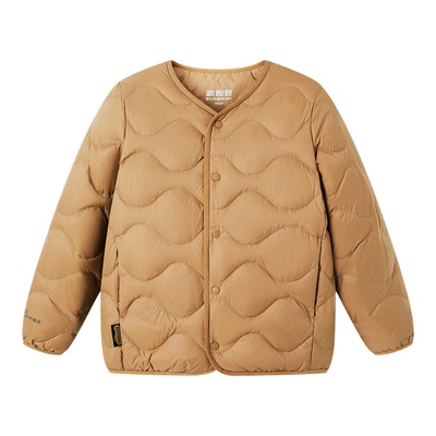 波司登儿童羽绒服2025新款男女童圆领长袖短款外套儿童三防保暖