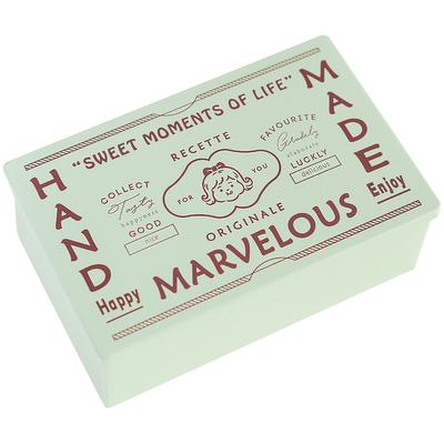 高档方形曲奇饼干铁盒子