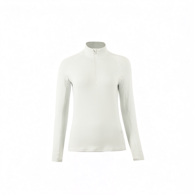 半拉链立领显瘦瑜伽长袖外套女