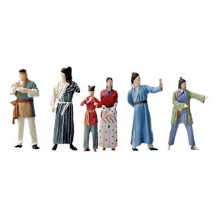 1:64武林外传周边同福客栈手办微缩人偶场景模型沙盘树脂小人摆件