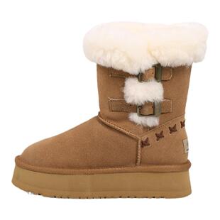 TGG团呱呱雪地靴女款2025新款U加绒保暖防寒滑厚底毛毛靴冬季棉鞋