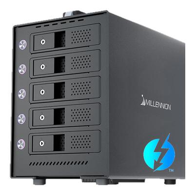 迈和伦8858T3雷电Thunderbolt 40Gbps五5盘硬盘柜加Nvme固态固态