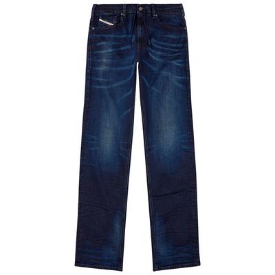 [折扣]DIESEL男士D-REEL深蓝中腰合身直筒牛仔裤A1786709J35