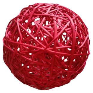 彩色藤球柳球售楼部交房仪式干枝装饰幼儿园手工编织鹦鹉逗鸟玩具