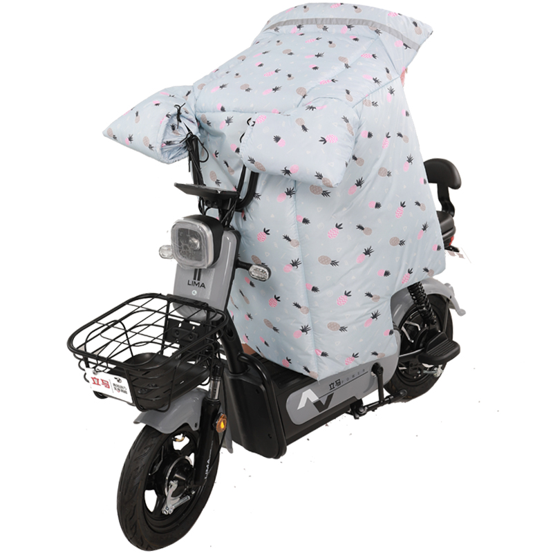 冬季挡风被加厚加绒电动摩托小电瓶自行车双面防水防寒保暖防风罩