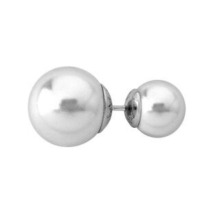 MAJORICA美娇丽佳手作珍珠耳钉耳饰女小灯泡8/12mm手作珍珠轻奢