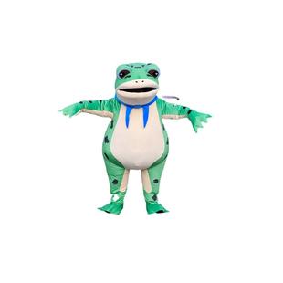 青蛙人偶服装冬季款气模人穿玩偶服装抖音网红同款吉祥物演出道具