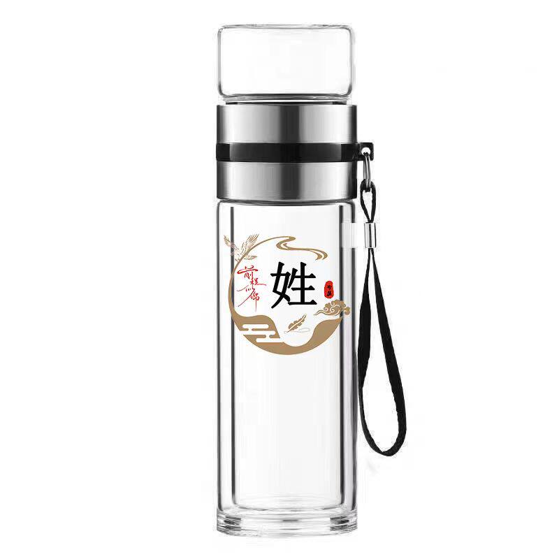 泡茶师玻璃杯茶水分离