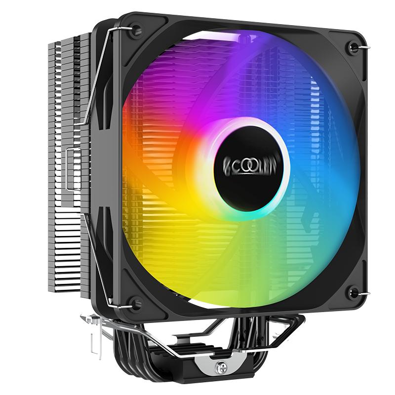 超频三东海X4黑金版散热器cpu风扇温控静音1700台式机电脑风冷AM5