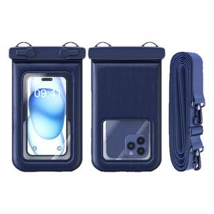 双挂钩手机防水袋漂浮防摔冲浪手机防水套大容量户外漂流防水包