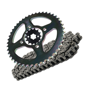 适用豪爵DR150 DR160 HJ150-10链条链盘套链大小飞牙盘三件套原装