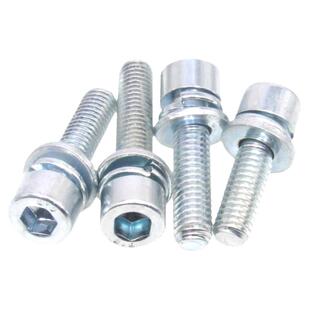 8.8级镀锌光滑内六角三组合m3m4m5m6m8m10m12杯头螺丝螺丝钉国标