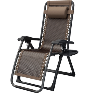 躺椅折叠午休阳台家用休闲可坐可躺沙滩椅两用午睡沙发懒人藤椅子