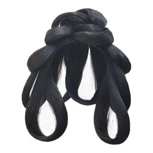 古装汉服假发一体式全套头饰古风发髻盘发明制发型日常垫发包发饰